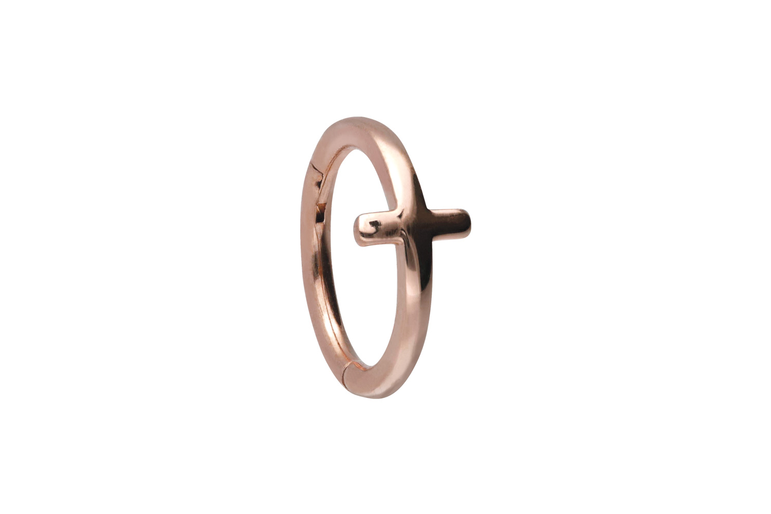 Chirurgenstahl Segmentring Clicker Piercing KREUZ ++SALE++